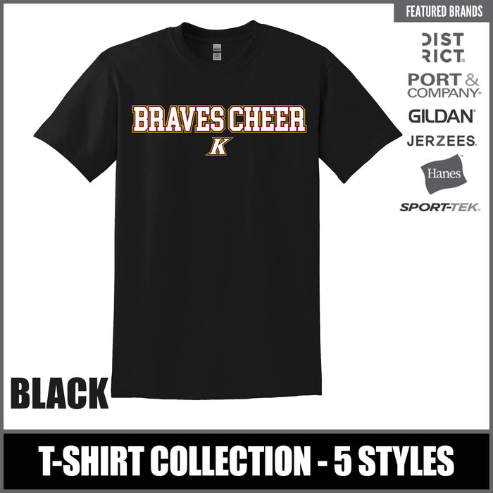 "Braves Cheer" BLACK T-Shirts
