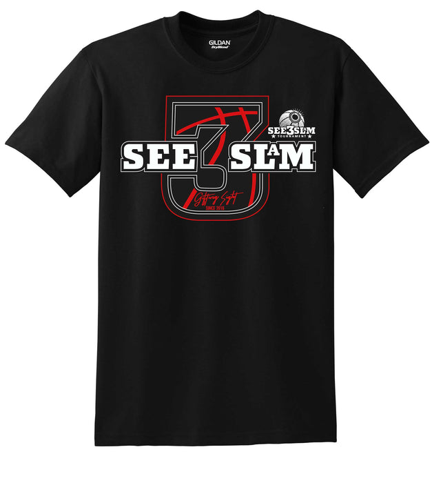T-Shirt - Red/Black Era - See3Slam
