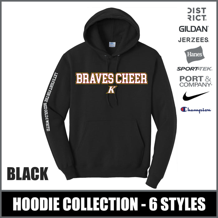 "Braves Cheer" BLACK Hoodies