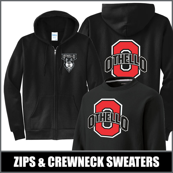 "O" BLACK Zips & Crews - Othello