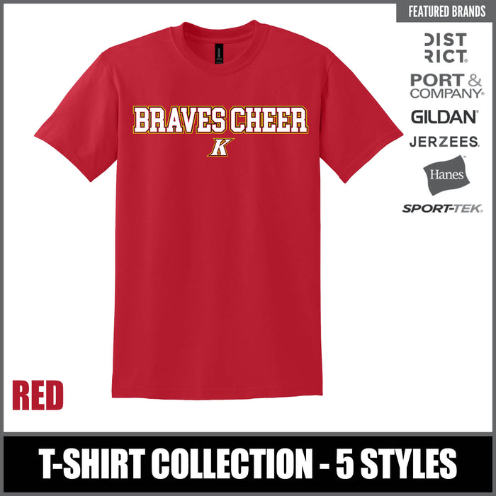 "Braves Cheer" RED T-Shirts