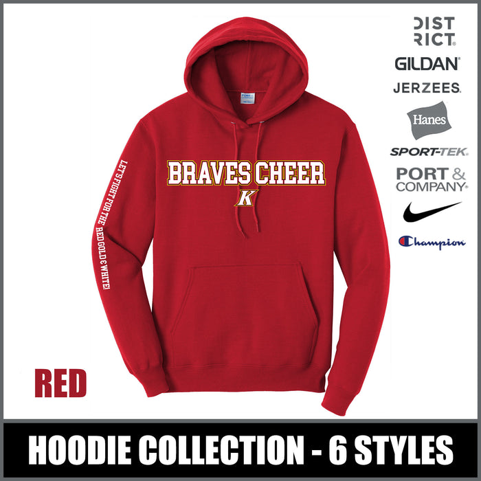 "Braves Cheer" RED Hoodies