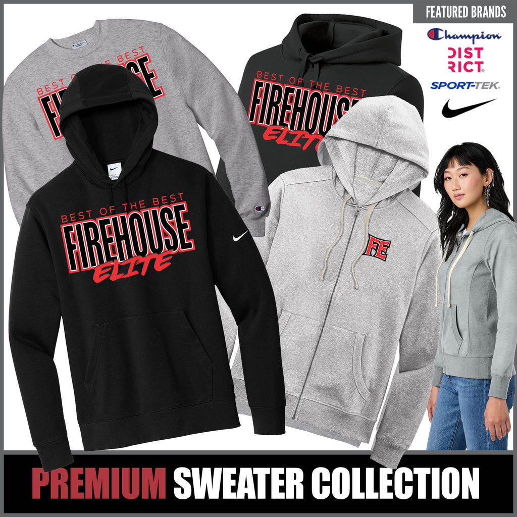 Firehouse Elite Ignite Premium Sweaters Athletic Heather Champion Crewneck 9oz S6000 Select A Size