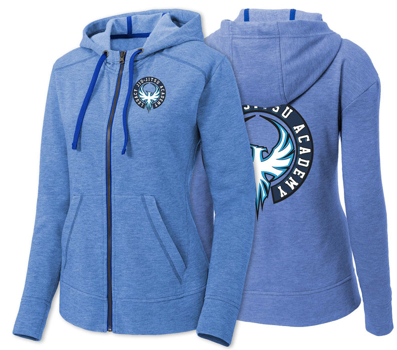 Ladies Tri-Blend Full-Zip Hooded Jacket - Legacy Jiu-Jitsu